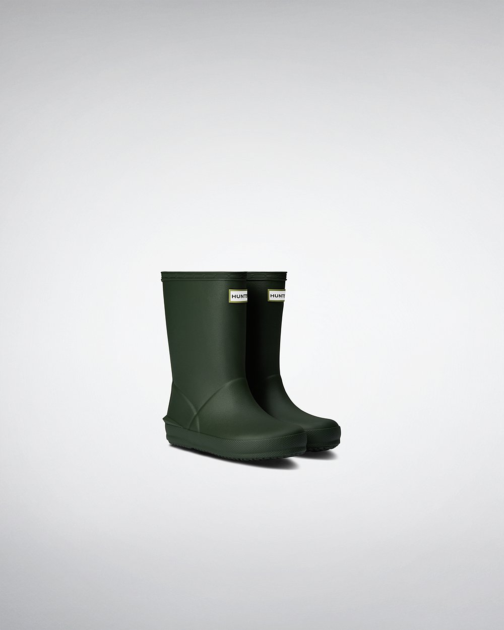 Kids Hunter Rain Boots Green - First Norris - 1532704-YD